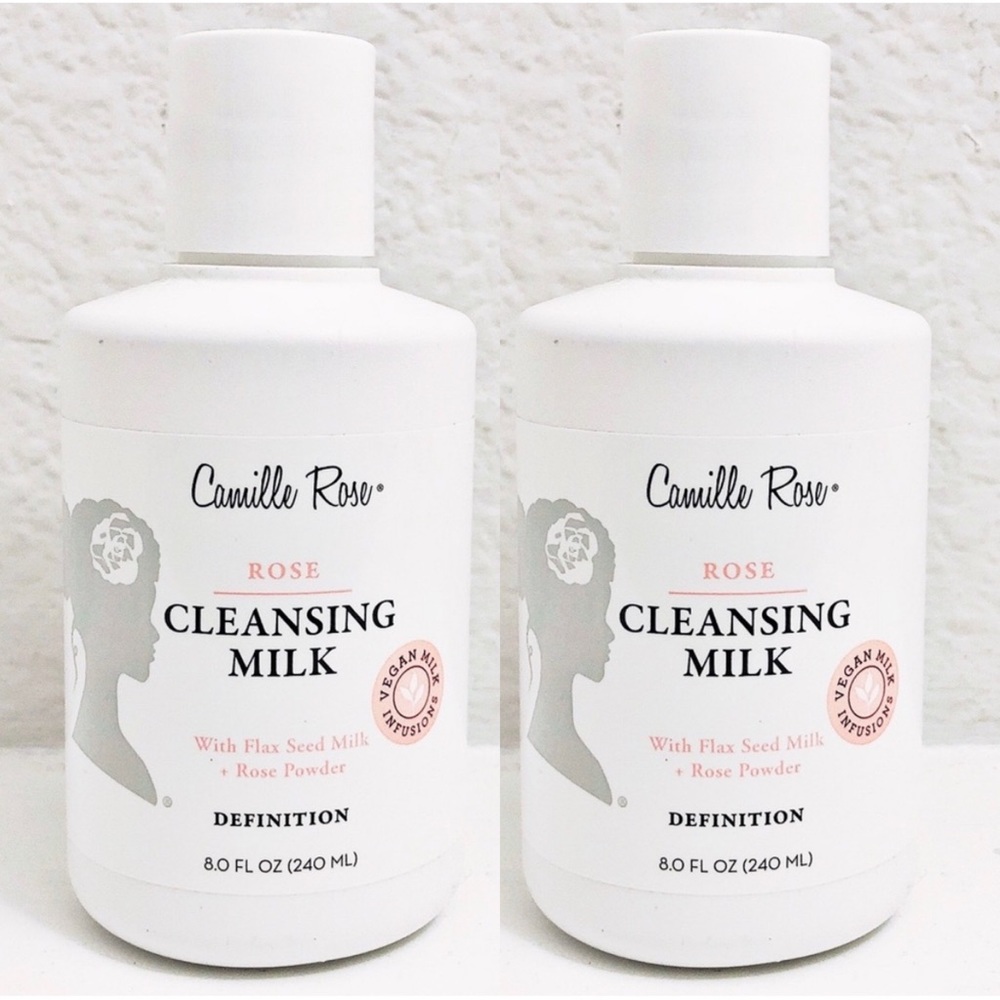 X2 Camille Rose Cleansing Milk With Flaxseed + Rose Powder 16fl oz. NEW